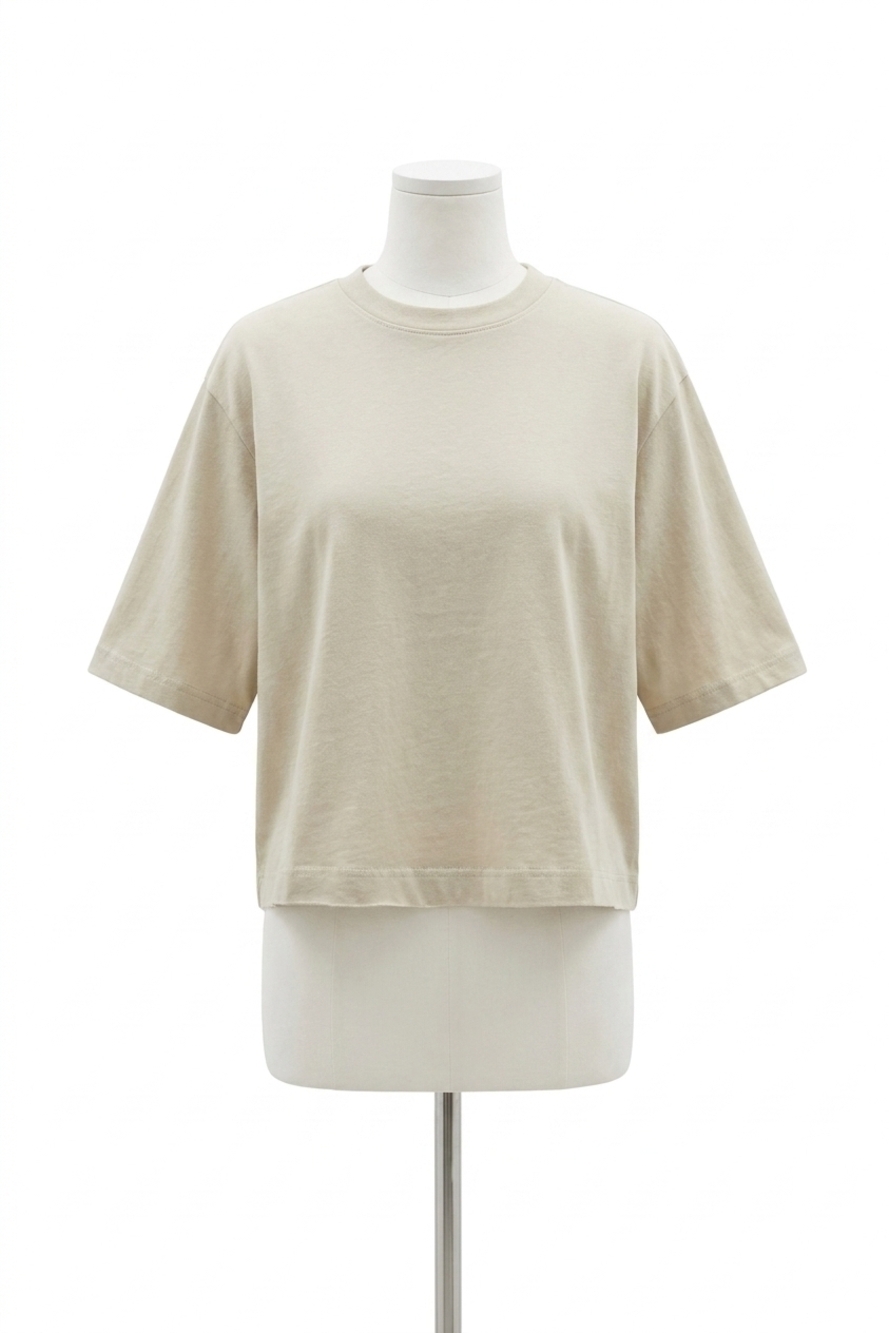 NEW ENZA COSTA short sleeve supima structured tee in beach glass